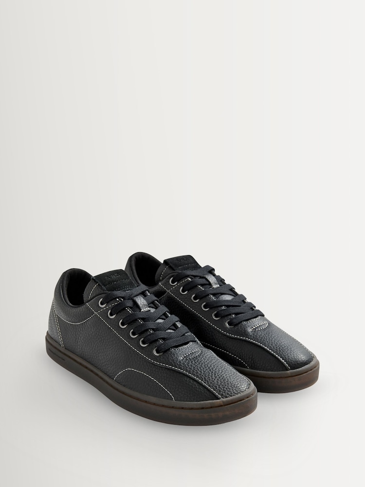 Stepney Workers Club Black Surma Mono-Low Cupsole Trainers - Image 2 of 4 Stepney Workers Club Black Surma Mono-Low Cupsole Trainers - Image 2 of 4