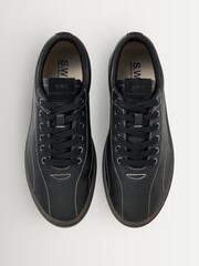 Stepney Workers Club Black Surma Mono-Low Cupsole Trainers - Image 3 of 4