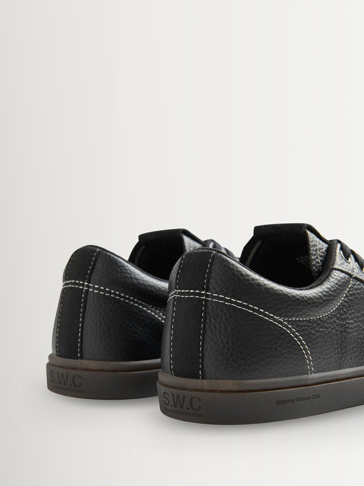 Stepney Workers Club Black Surma Mono-Low Cupsole Trainers - Image 4 of 4 Stepney Workers Club Black Surma Mono-Low Cupsole Trainers - Image 4 of 4