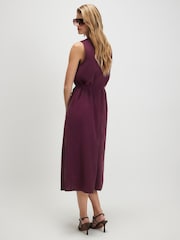 River Island Red Cupro Sleeveless Maxi Dress - Image 2 of 4