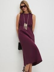 River Island Red Cupro Sleeveless Maxi Dress - Image 3 of 4