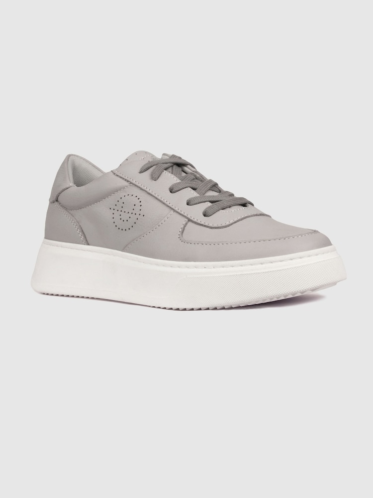 Unseen Footwear Leather Marais Trainers - Image 3 of 5