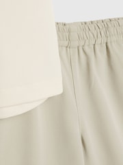 River Island Green Montpellier Shirt And Shorts Set - Image 4 of 5