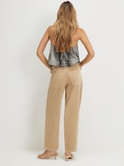 River Island Ripped Barrel Leg Jeans - תמונה 3 מתוך 4