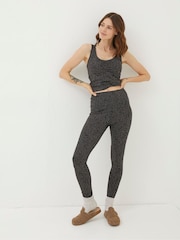 FatFace Venus Grey Print Leggings - Image 1 of 5