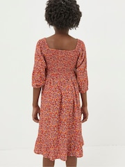 FatFace Adele Red Floral Printed Dress - Image 2 of 4