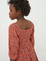 FatFace Adele Red Floral Printed Dress - Image 3 of 4