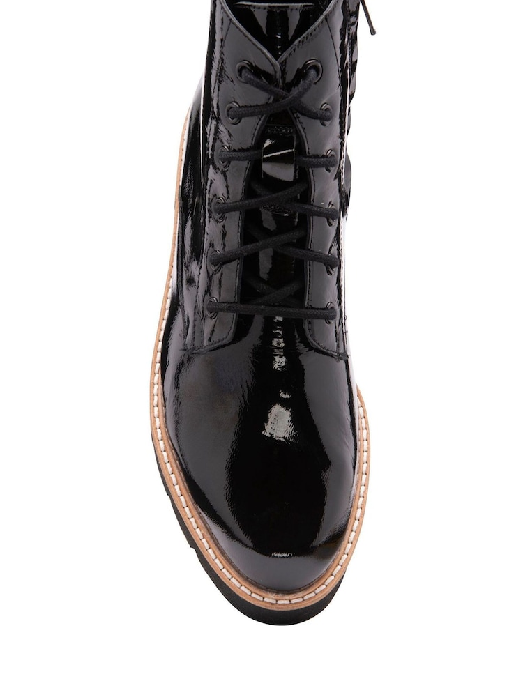 Schwarz/dunkel - Ravel Stiefeletten mit Blockabsatz aus Leder - Bild 4 von 4 Schwarz/dunkel - Ravel Stiefeletten mit Blockabsatz aus Leder - Bild 4 von 4