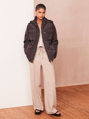Chocolate Brown Shower Resistant Utility Jacket - Image 2 of 6