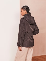 Chocolate Brown Shower Resistant Utility Jacket - Image 3 of 6