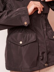Chocolate Brown Shower Resistant Utility Jacket - Image 4 of 6