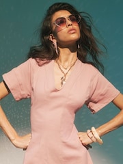 Minivestido Denim con costuras de River Island - Imagen 3 de 4