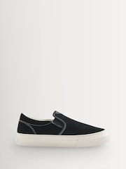 Stepney Workers Club Black Lister Classic Cupsole Trainers - Image 2 of 5