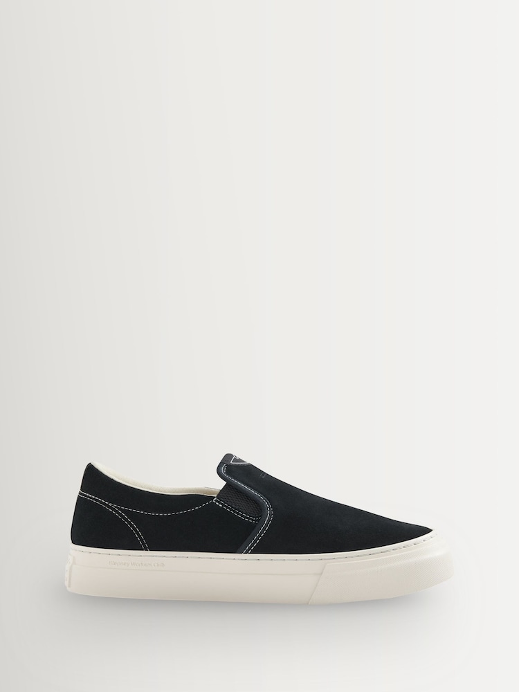 Stepney Workers Club Black Lister Classic Cupsole Trainers - Image 2 of 5 Stepney Workers Club Black Lister Classic Cupsole Trainers - Image 2 of 5