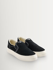 Stepney Workers Club Black Lister Classic Cupsole Trainers - Image 3 of 5