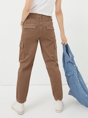 FatFace Brown Cargo Chino Trousers - Image 2 of 6