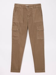 FatFace Brown Cargo Chino Trousers - Image 6 of 6