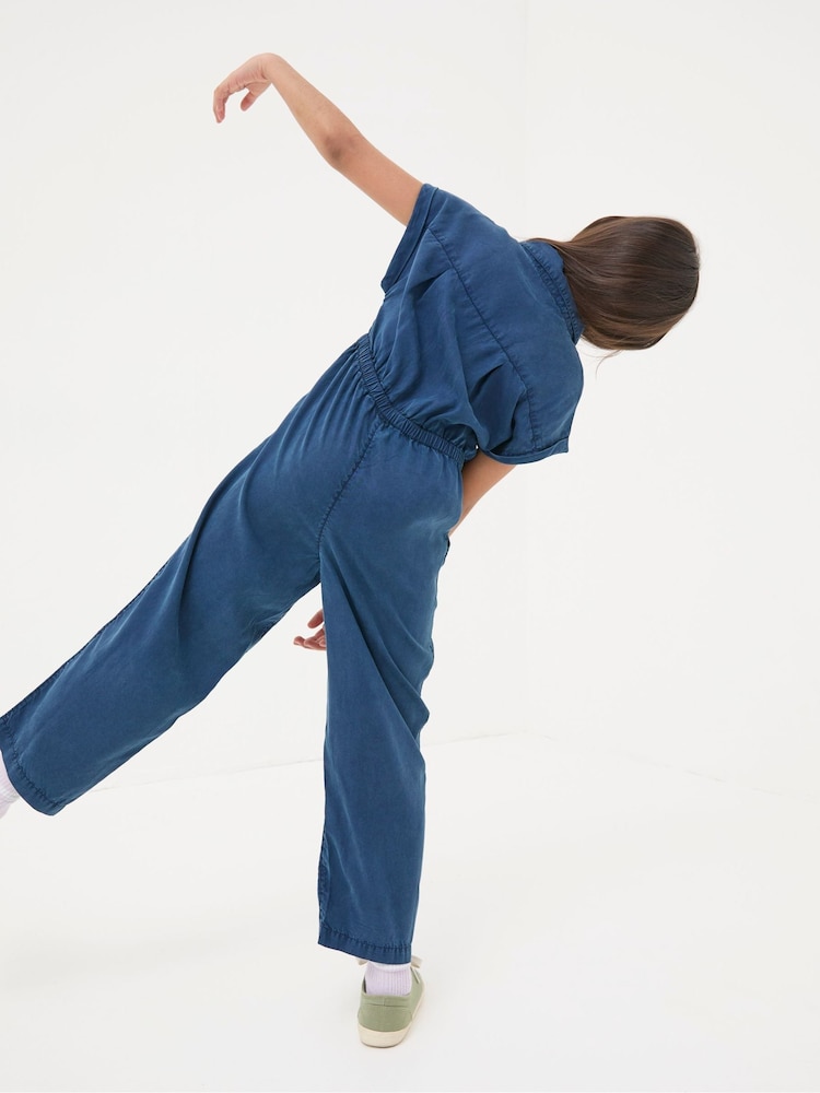 FatFace Indigo Blue Jumpsuit - Image 2 of 5