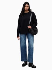 AllSaints Black Kiki Cashmere Blend Jumper - Image 4 of 7