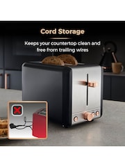 Tower Black 2 Slot Toaster - Image 6 of 8