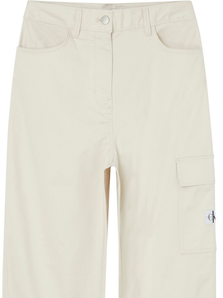 Calvin Klein Jeans High Rise Straight Twill Trousers - Image 2 of 4