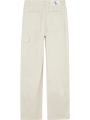 Calvin Klein Jeans High Rise Straight Twill Trousers - Image 3 of 4