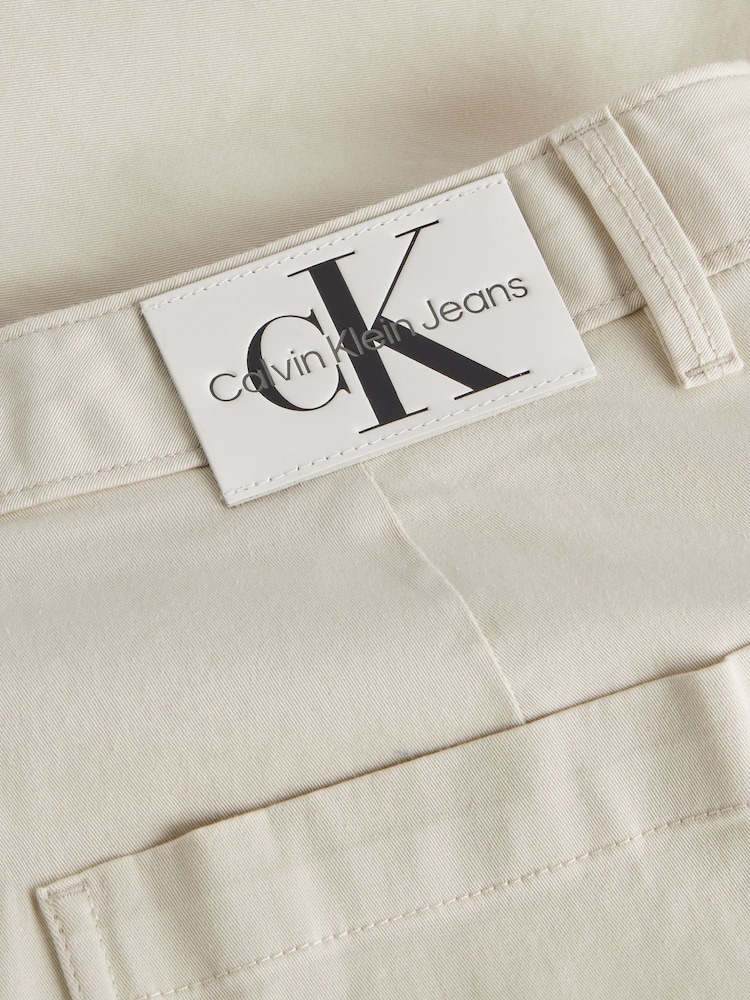 Calvin Klein Jeans High Rise Straight Twill Trousers - Image 4 of 4 Calvin Klein Jeans High Rise Straight Twill Trousers - Image 4 of 4