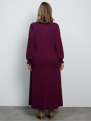 Vermelho - Vestido midaxi de malha com amarração lateral Live Unlimited - Imagem 5 de 5
