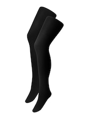 Black Ultimate Comfort Opaque 40D Tights Two Pack - Image 4 of 4