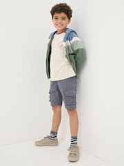 FatFace Lulworth Blue Cargo Shorts - Image 1 of 4