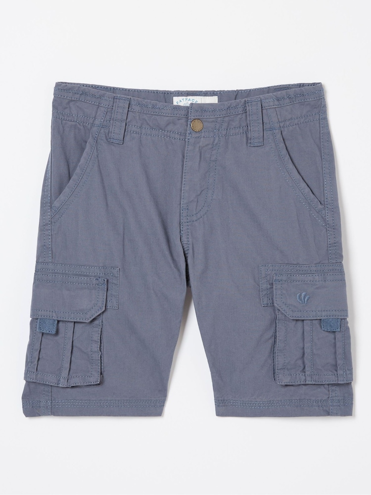 FatFace Lulworth Blue Cargo Shorts - Image 4 of 4