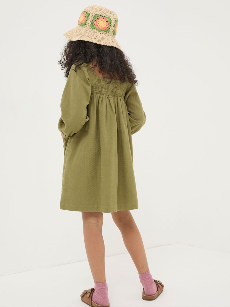 FatFace Green Crochet Dress - Image 2 of 5
