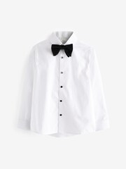 White Long Sleeve Smart Shirt With Bow Tie (3-16yrs) - Image 1 of 4