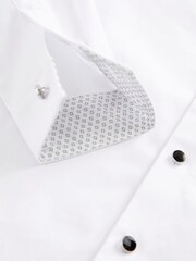 White Long Sleeve Smart Shirt With Bow Tie (3-16yrs) - Image 4 of 4