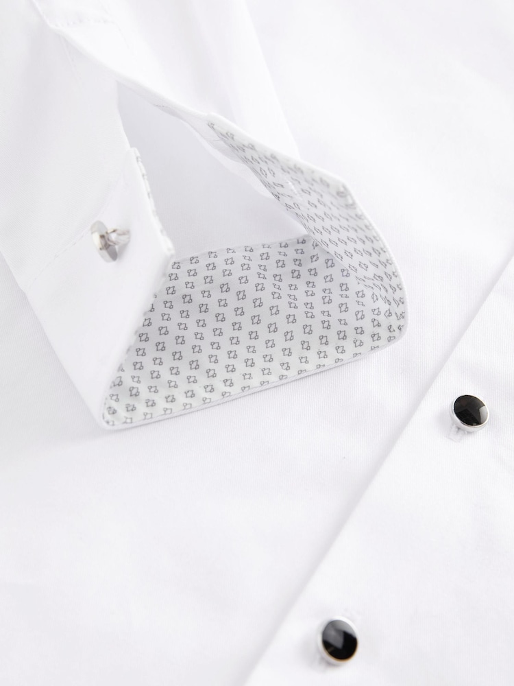 White Long Sleeve Smart Shirt With Bow Tie (3-16yrs) - Image 4 of 4
