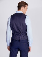 MOSS Ink Blue Slim London Suit: Waistcoat - Image 2 of 4
