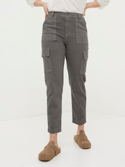 FatFace Grey Cargo Chino Trousers - Image 1 of 5