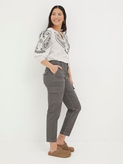 FatFace Grey Cargo Chino Trousers - Image 3 of 5
