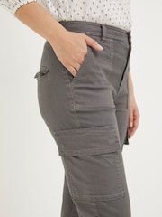 FatFace Grey Cargo Chino Trousers - Image 4 of 5