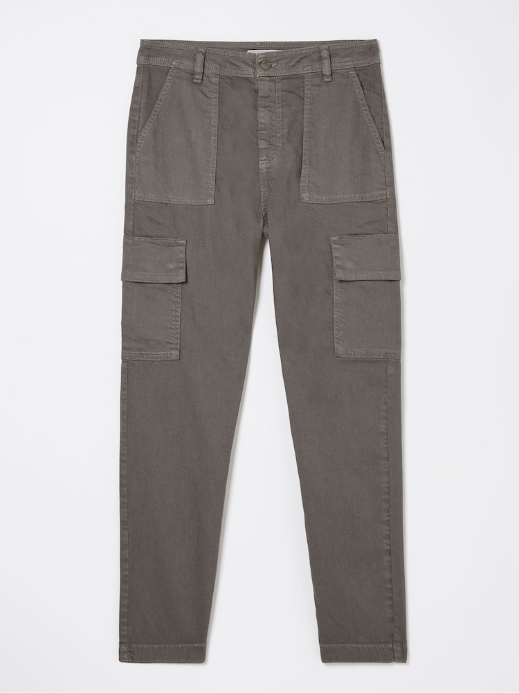 FatFace Grey Cargo Chino Trousers - Image 5 of 5