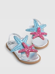 River Island Silver Starfish Sandals - Image 4 of 5