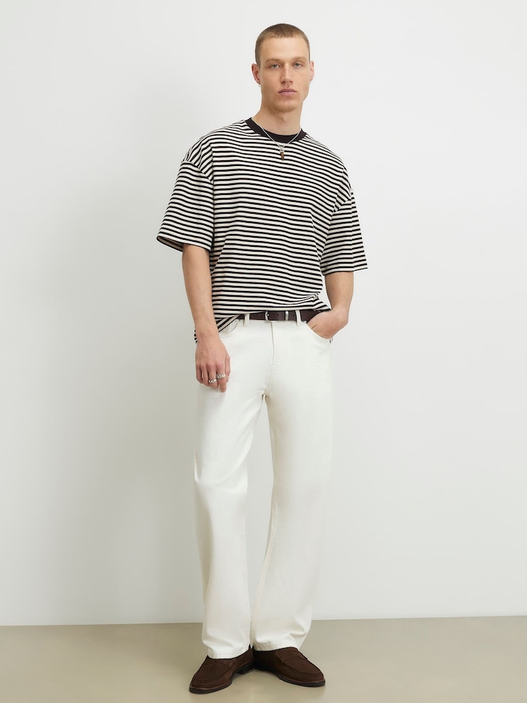 River Island Cream Loose Fit Jeans - Image 1 of 4