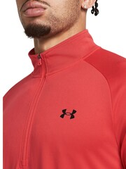 Under Armour Red Tech Quarter Zip Fleece - Image 3 of 4