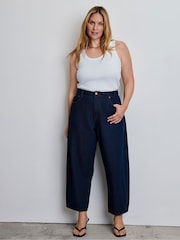 Live Unlimited Blue Denim Barrel Jeans - Image 1 of 5