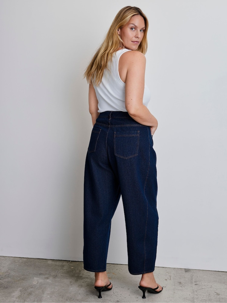 Live Unlimited Blue Denim Barrel Jeans - Image 2 of 5 Live Unlimited Blue Denim Barrel Jeans - Image 2 of 5