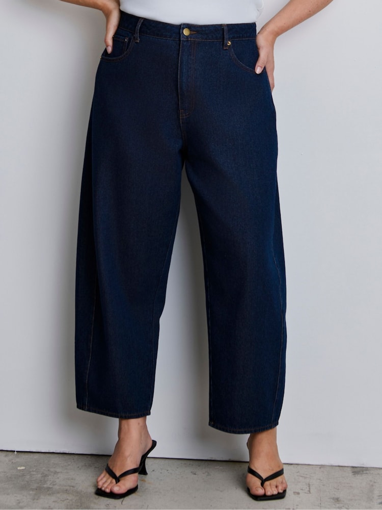 Live Unlimited Blue Denim Barrel Jeans - Image 5 of 5 Live Unlimited Blue Denim Barrel Jeans - Image 5 of 5