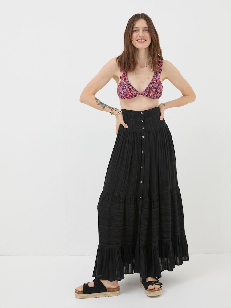 FatFace Rhea Black Beach Maxi Skirt - Image 1 of 5 FatFace Rhea Black Beach Maxi Skirt - Image 1 of 5