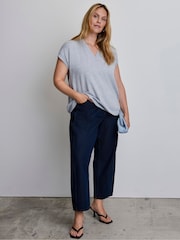 Live Unlimited Grey V-Neck Knitted Vest - Image 1 of 1