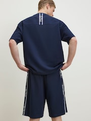 River Island Blue Regular Fit  Ame Saint Shorts - Image 3 of 4