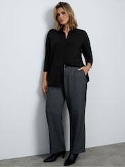 Live Unlimited Black Button Through Collared Shirt - Image 1 of 5